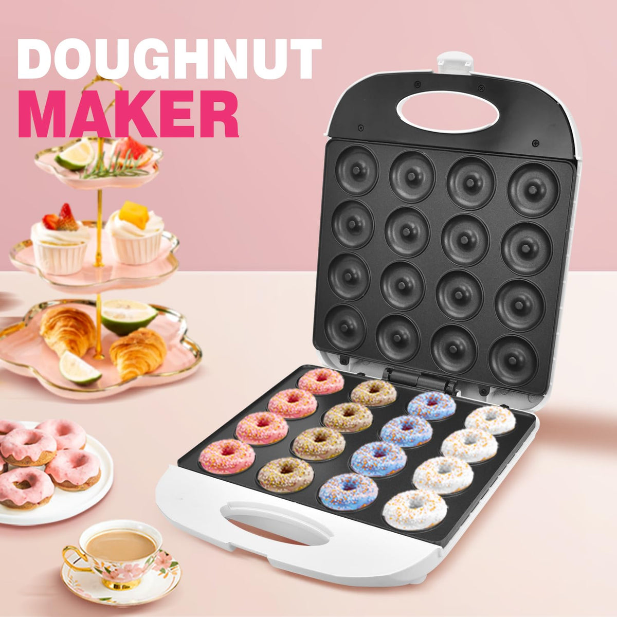 DSP All in One 2-Inch Mini Donut Maker piping bags for decorating possibilities