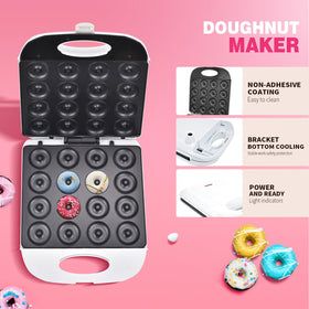 DSP All in One 2-Inch Mini Donut Maker sturdy stainless steel body for durable kitchen use