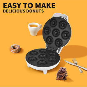 DSP Mini Donut Maker indicator lights guide easy operation.