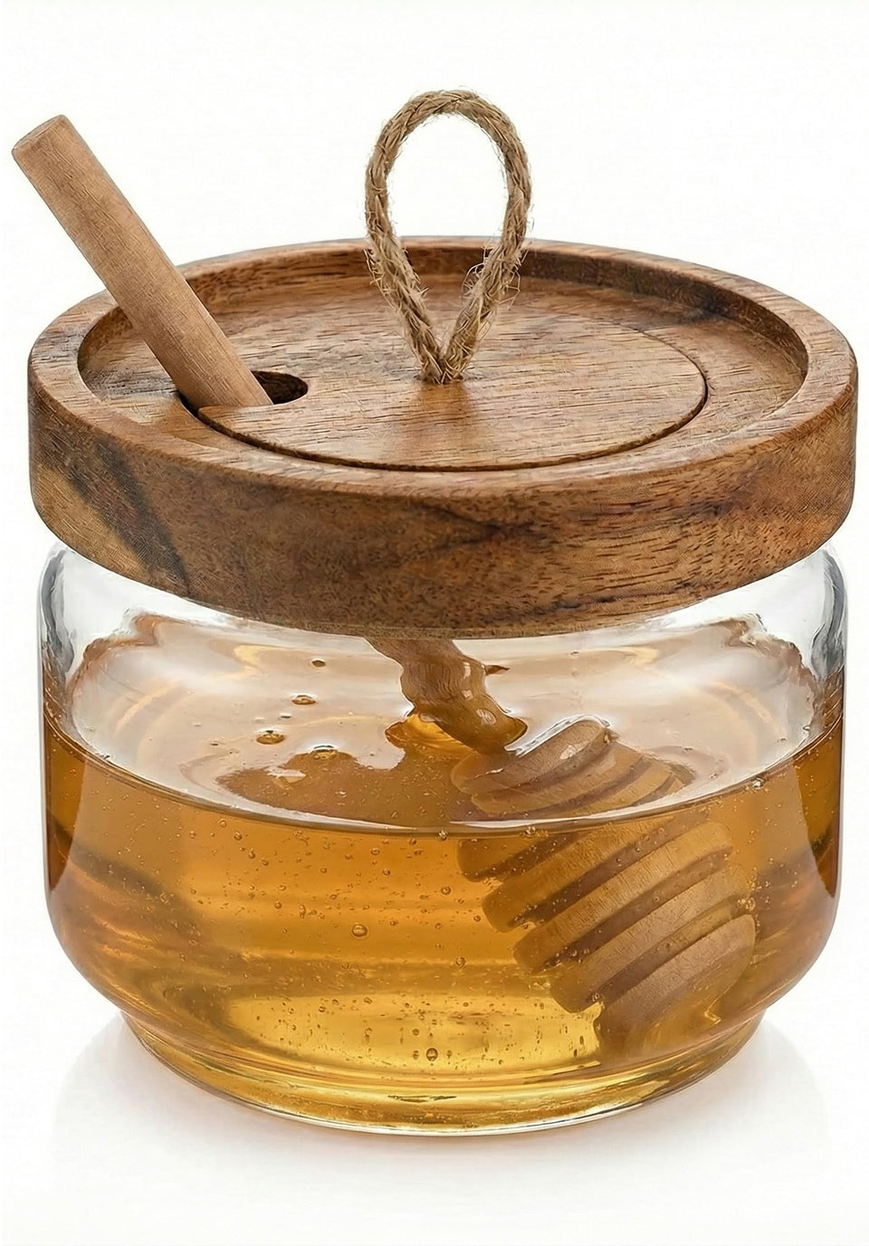Dstuff honey jar dipper set for clean, mess-free pouring.