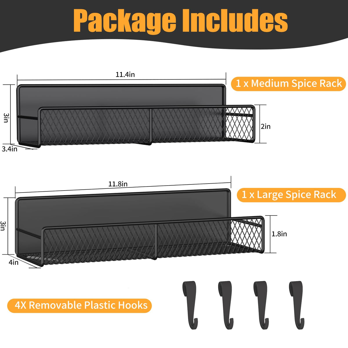 DTUQYX magnetic shelf on fridge keeps spices reachable with no installation, using powerful magnets.