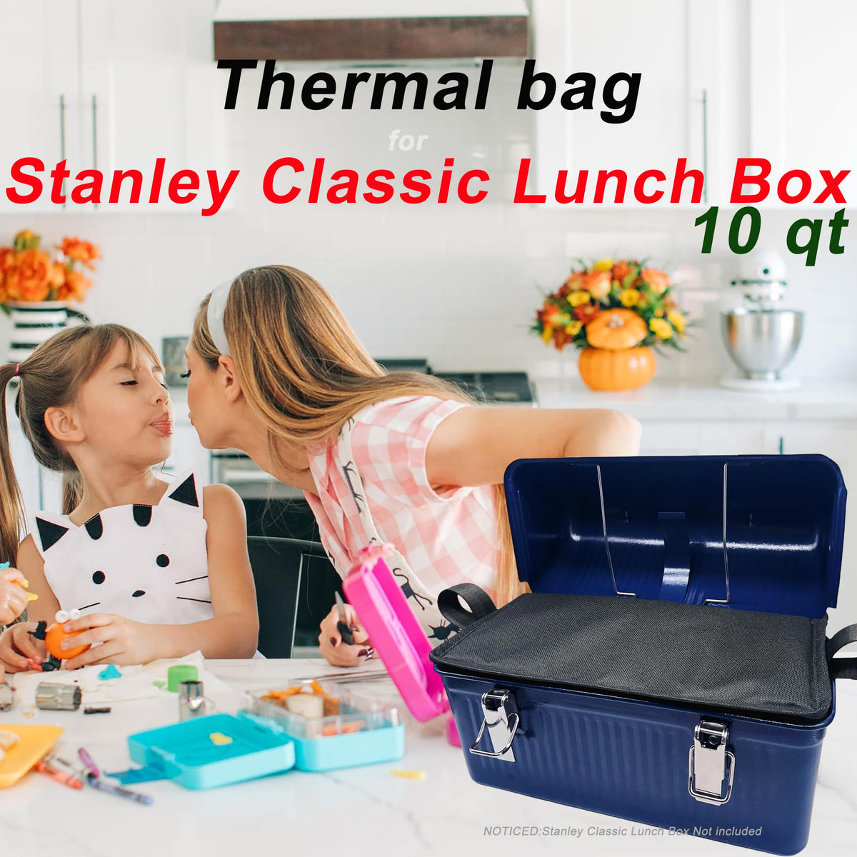 dtylean bag with wide-opening lid and two-way zippers for easy access