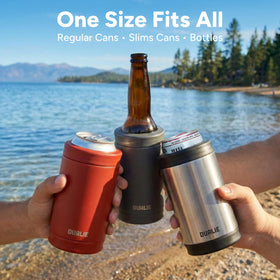 DUALIE bottle mode keeps 12 oz bottles chilled and comfortable to hold.