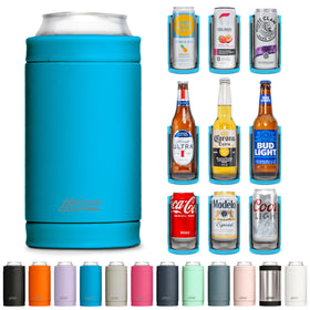 DUALIE Glacier cap swap demonstrates 3-in-1 cooling for cans.