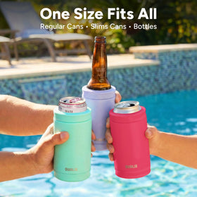 Dualie 3-in-1 cap swap demonstrates quick size changes for drinks