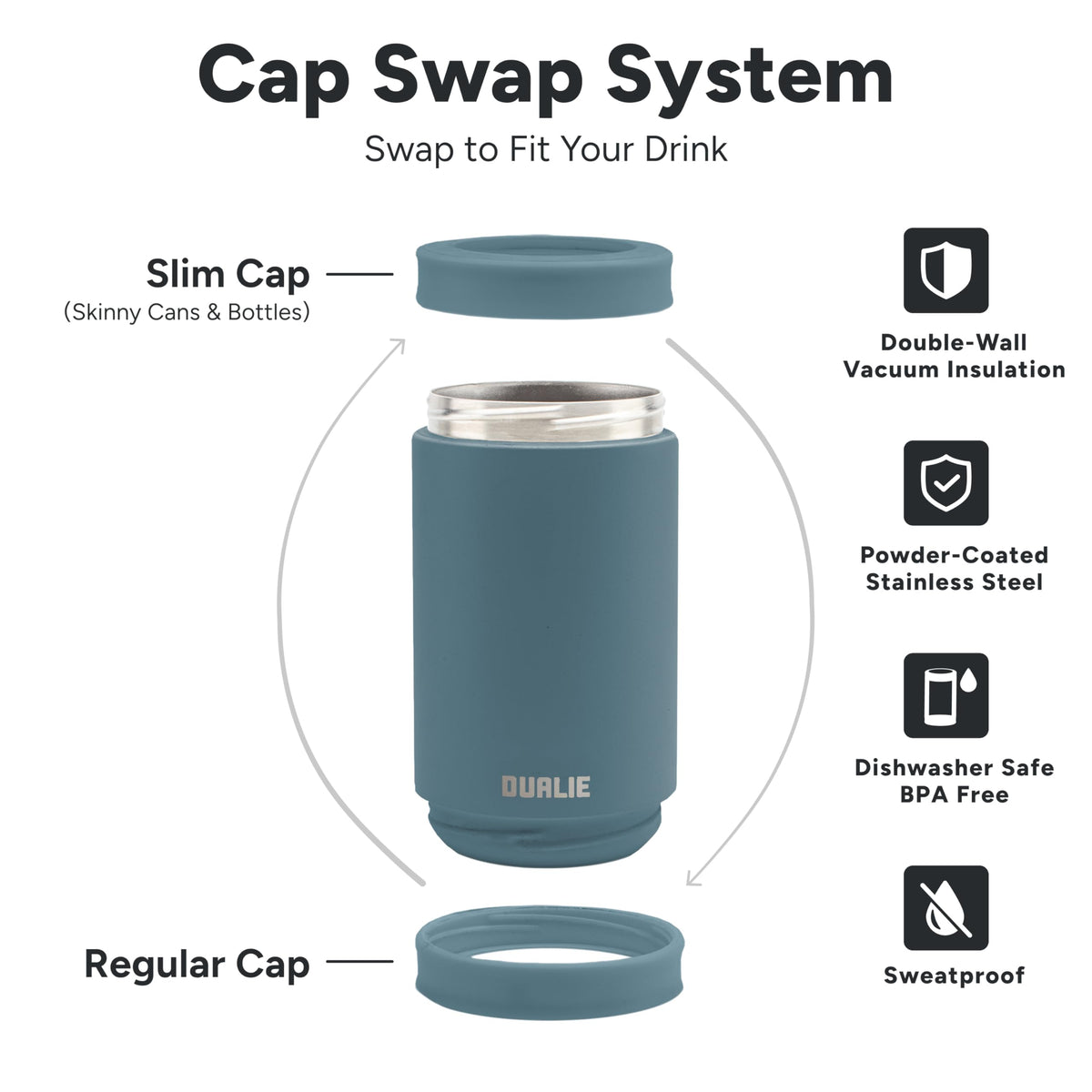 DUALIE dishwasher-safe design for easy cleaning and long-term use.