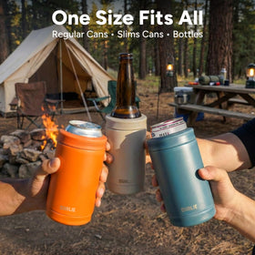 DUALIE dual-wall vacuum insulation prevents sweating and keeps beverages cold.
