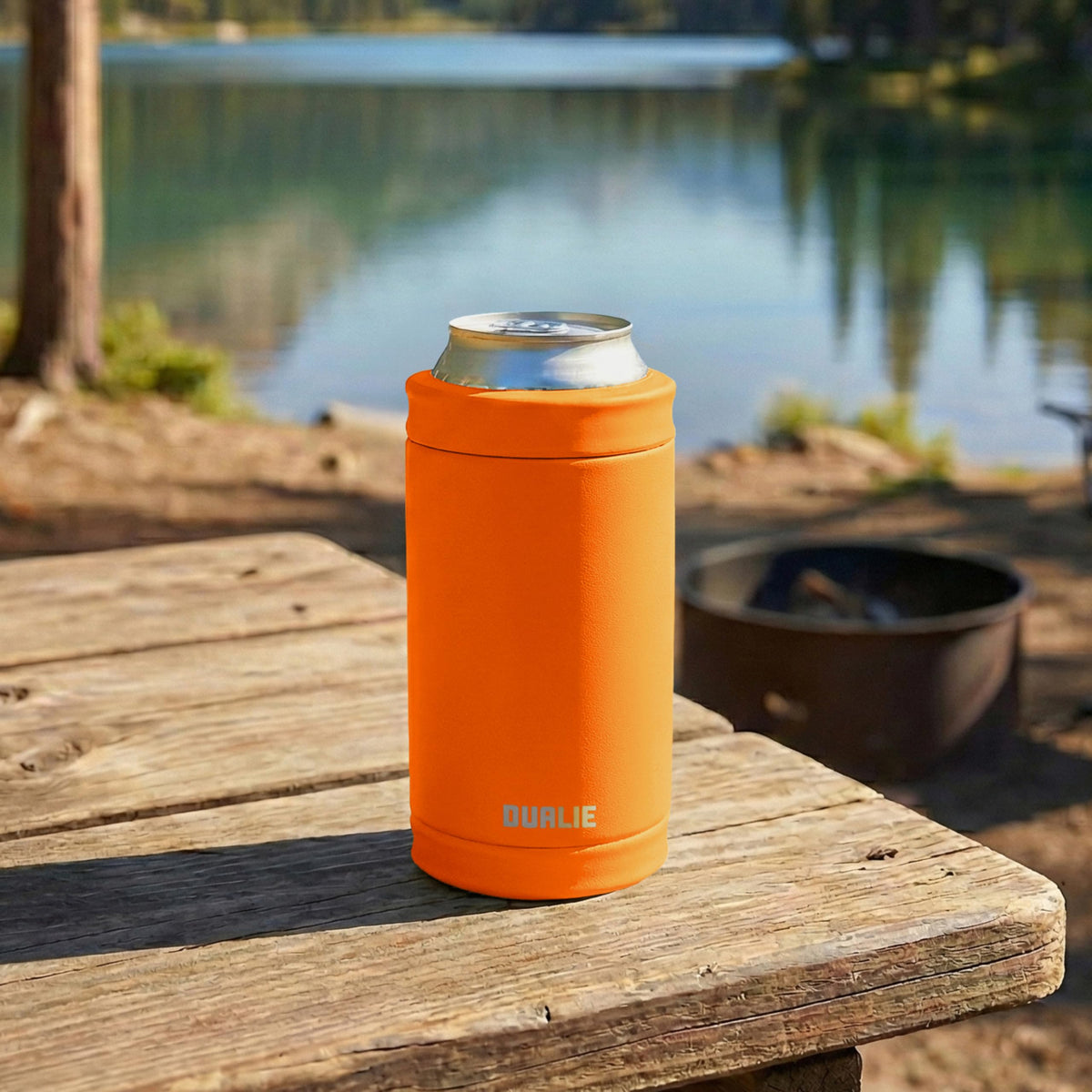 DUALIE fits most car cup holders for on-the-go chill.