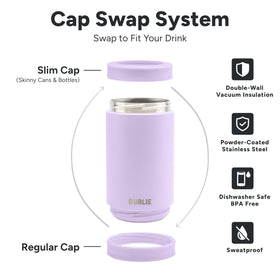 DUALIE Lavender slim can fit suits most cup holders.
