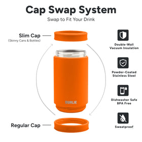 DUALIE sweat-proof design keeps hands dry and clutter-free.