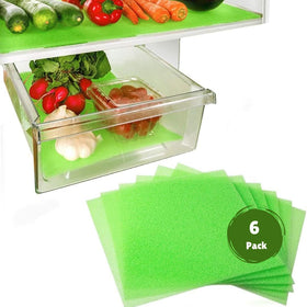 Dualplex Life Extender drawer liner in a fridge to keep produce fresh