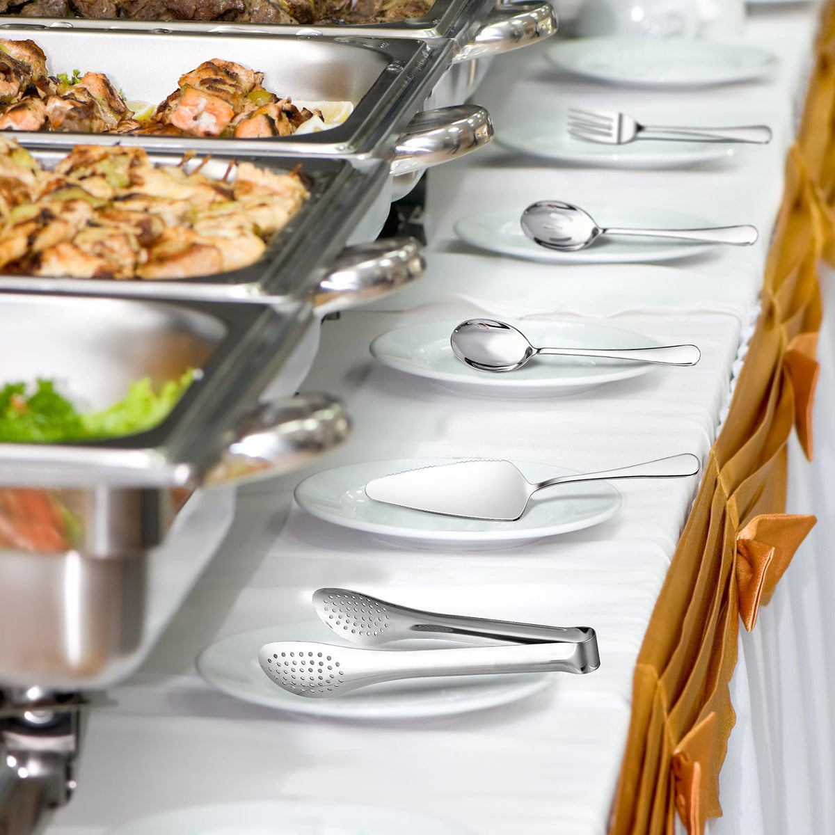 Dualshine pie cake server delivers clean cuts and neat serving at desserts.
