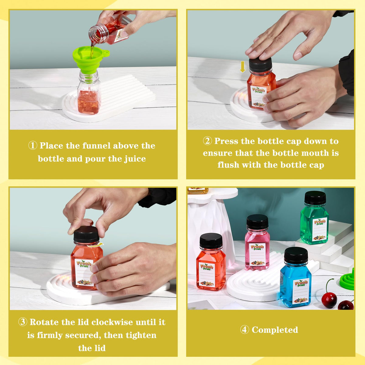 Dualshine cleaning brush and funnel – quick, effortless cleaning after use.