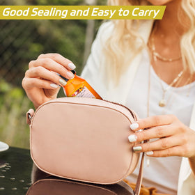 Dualshine travel-friendly 4 oz bottle – lightweight and compact for bags.