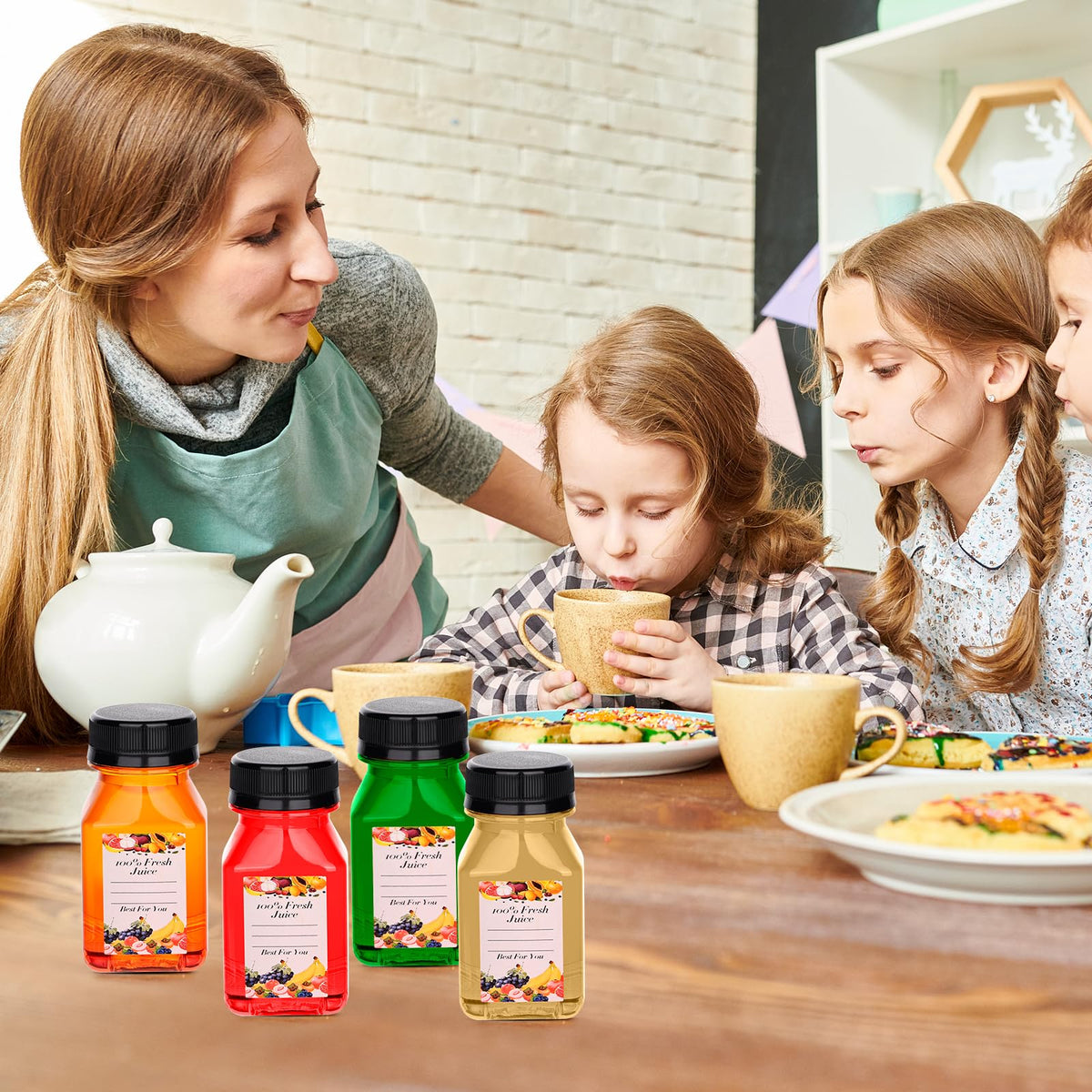 Dualshine bottle with labels – easy flavor and date marking for freshness.