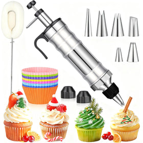 Dualshine dessert decorating syringe kit for easy cake decorating.