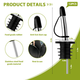 Dualshine Stainless Steel Pour Spouts enable precise, leak-free pouring.