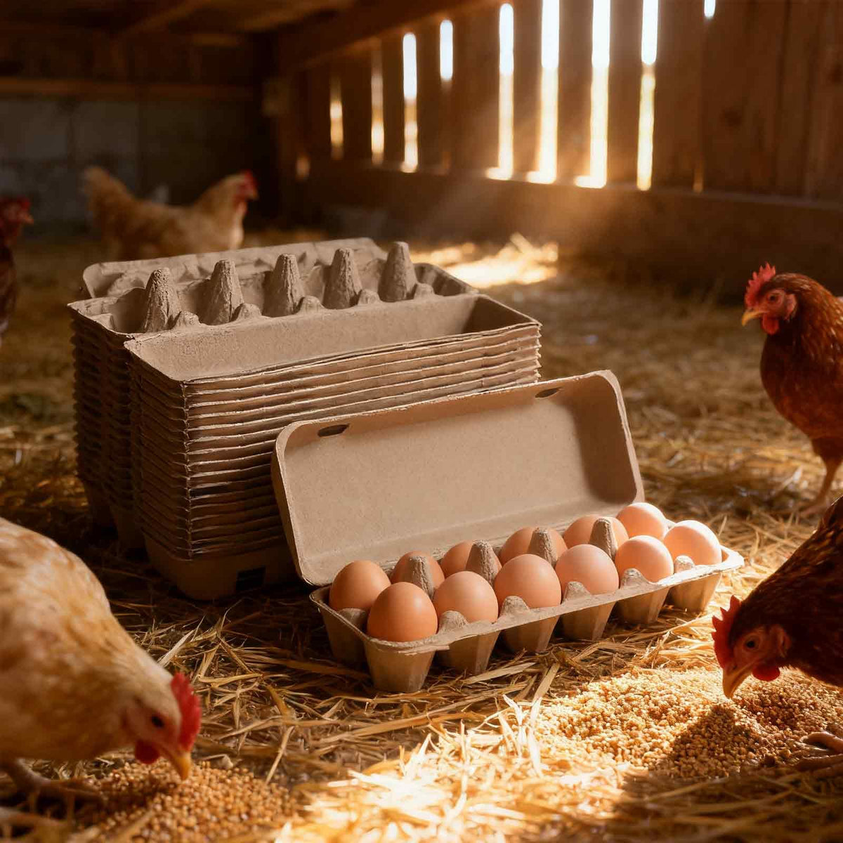 Carton dimensions 3x4x11.8 inches suit standard egg sizes.