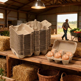 Dubtnion carton interior pillars prevent egg movement and breakage