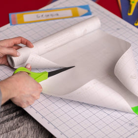 Duck EasyLiner protects shelves from spills and dirt during daily pantry use.
