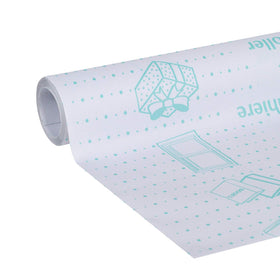 Duck EasyLiner self-adhesive shelf liner showing strong grip on cabinet surfaces.
