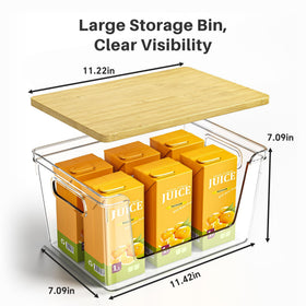Ducoak bamboo lid and BPA-free PET ensure durable, safe storage.