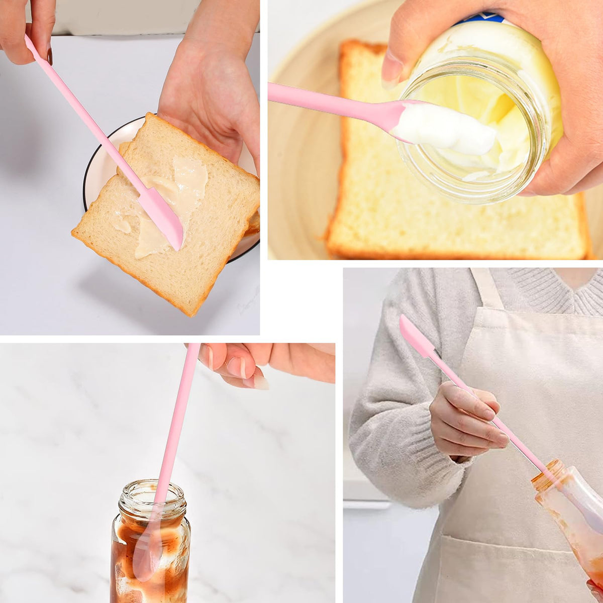 DUFEIMOY dishwasher-safe silicone utensils simplify cleanup after cooking and baking.