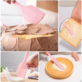 DUFEIMOY flexible-tip spatulas reach edges without scratching nonstick cookware.