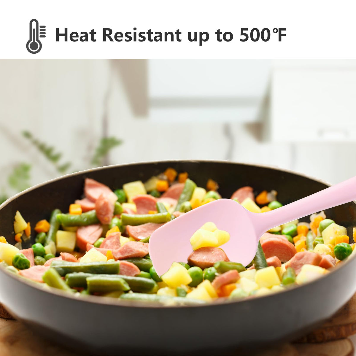 DUFEIMOY spatulas with stainless steel core for durability and flexibility.