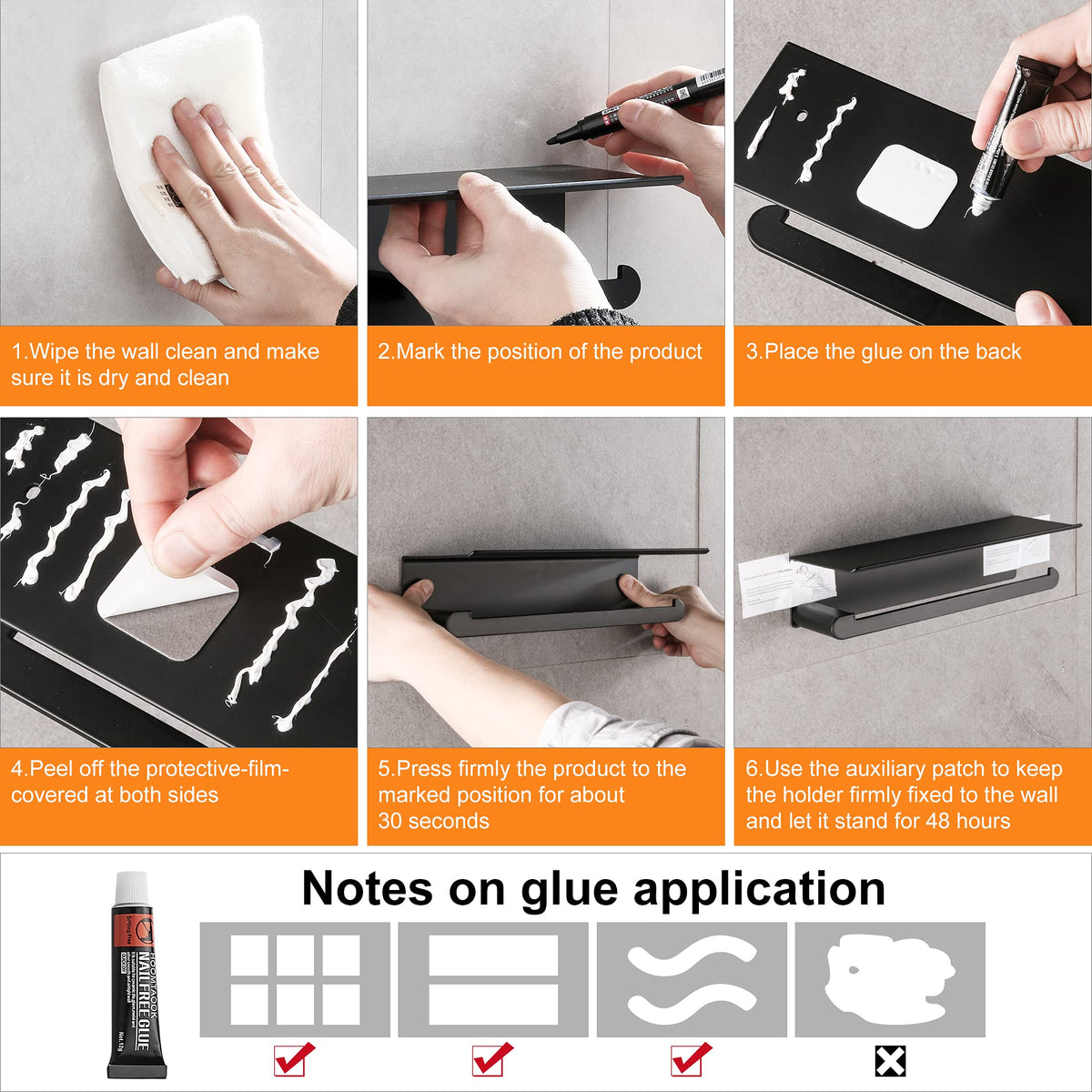 DUFU no-drill wall mount brings tidy countertops and less wall damage