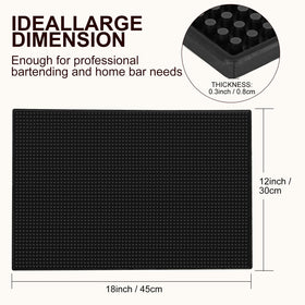 DUIBAOCHUN bar mats highlighting non-slip waterproof surface for stability.