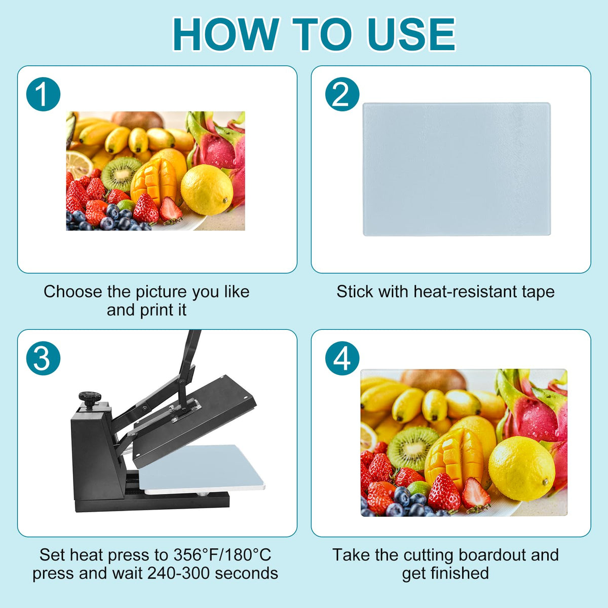 DUIBAOCHUN sublimation cutting board blank ideal for easy cleaning and counter protection
