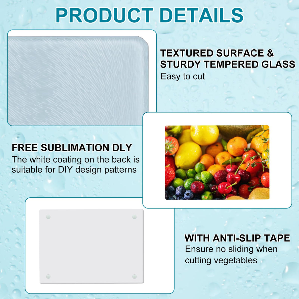 DUIBAOCHUN sublimation cutting board blank shown as a customizable gift idea