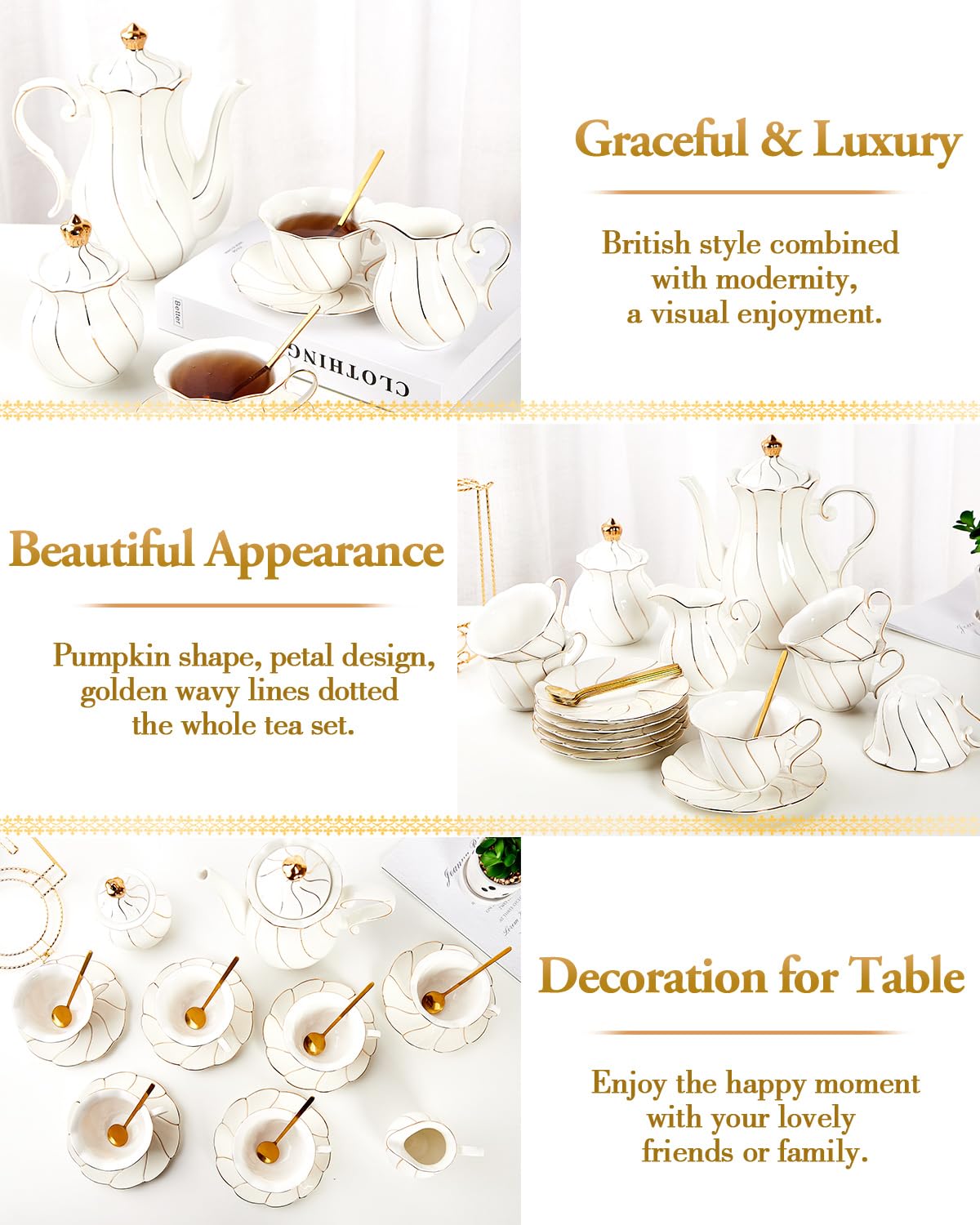 DUJUST saucers 6in provide stable bases and graceful presentation.