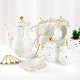 DUJUST tea set stand for elegant gatherings and easy serving.