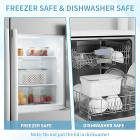 Dukrouk BPA-free PP material ensures safe storage from freezer to fridge.