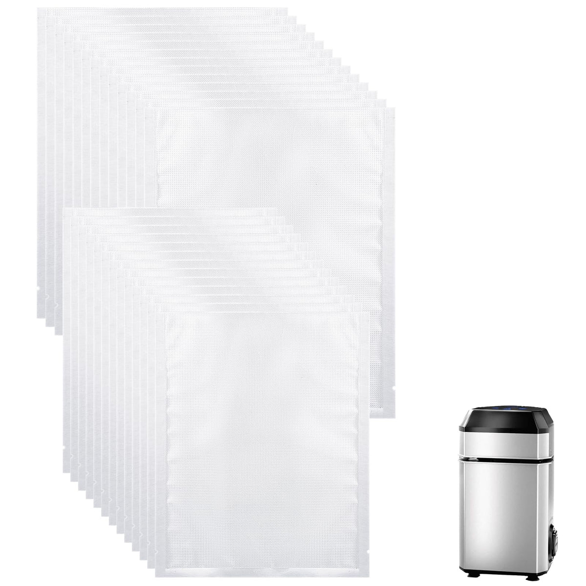 Dukrouk upright vacuum bags for InstaSeal in 9.8 by 11.8 inches help keep meals fresh longer.
