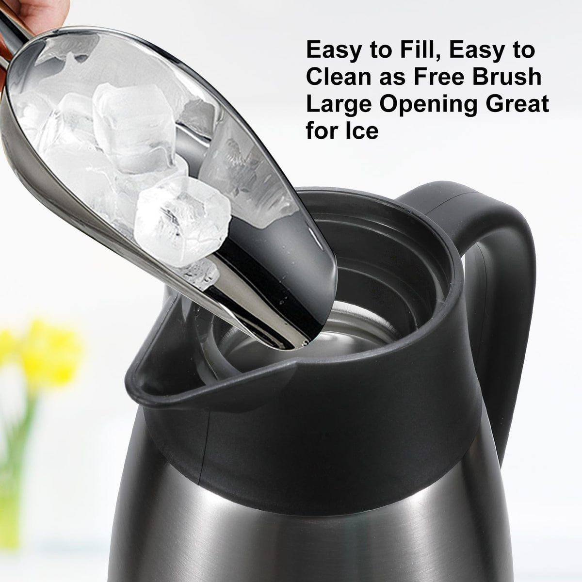 Dumfoin stainless steel body demonstrates durable, cool-touch exterior during service.