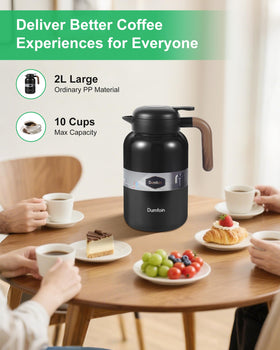 Dumfoin wide-mouth opening makes filling and cleaning fast and easy.