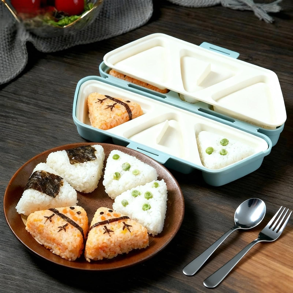 DumFurc dishwasher-safe onigiri maker for easy cleanup