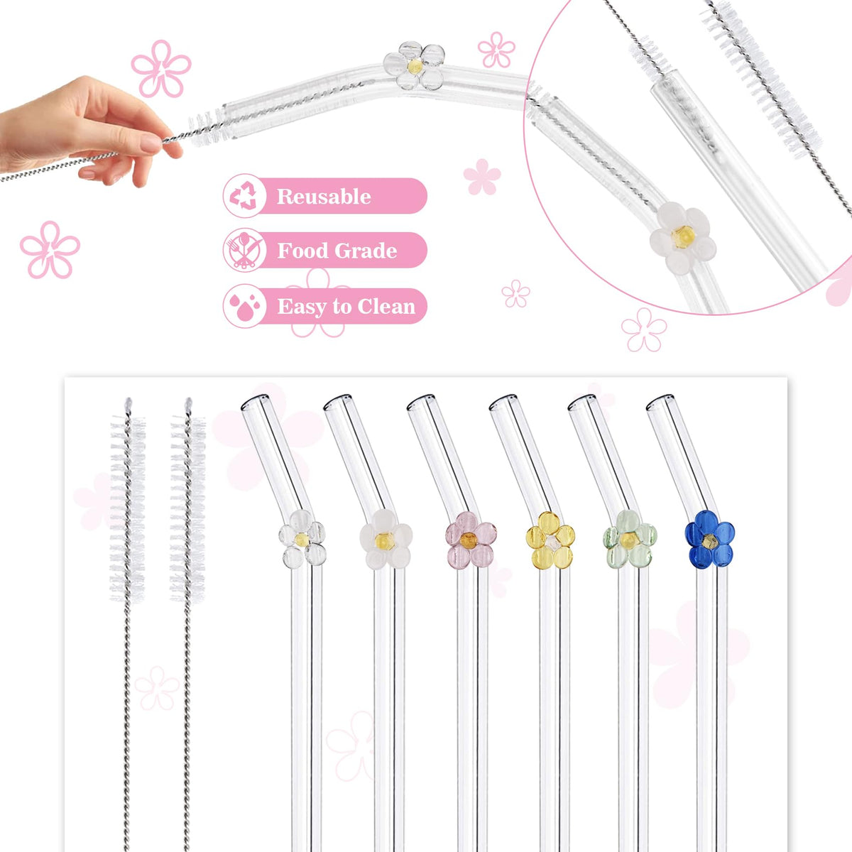 DUMING-IN cleaning brushes included for thorough, easy cleaning
