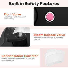 DUMOS steam and yogurt presets displayed on panel for convenient meals