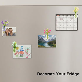 Kitchen decor using DUMPILL mini vase magnet with small glass vase