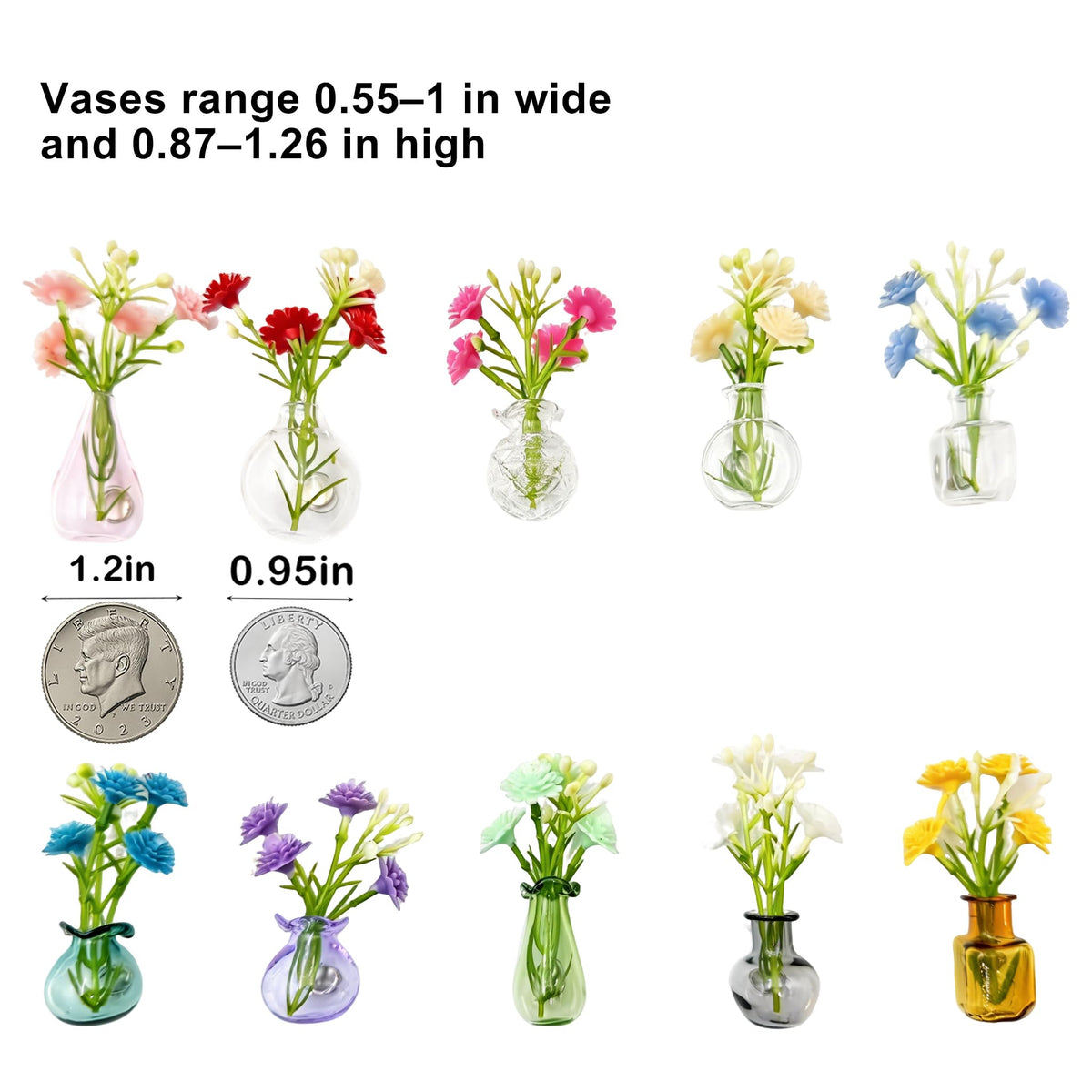 DUMPILL glass vase magnet securely attaching to metal surface for notes