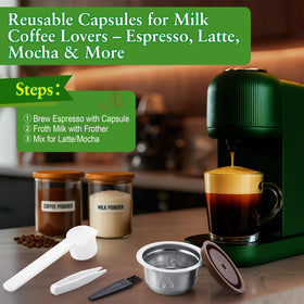 Dunkive compatibility with DeLonghi ENV135/ENV150 ensures smooth operation and reliable results.