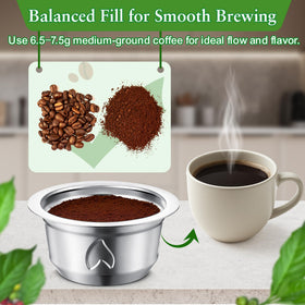 Dunkive coffee pod for Vertuo compatibility highlights seamless brewing with 230ml mugs.