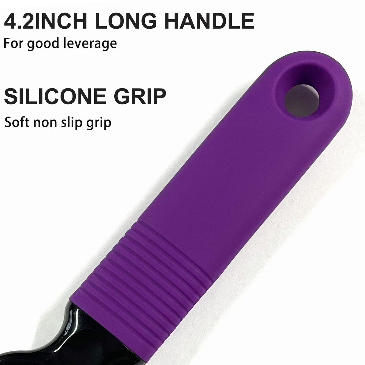 DUNLAGUE long 4.2-inch handle provides strong leverage.