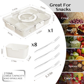 Dunruz Snackle Box lid shows freshness with a secure silicone seal.