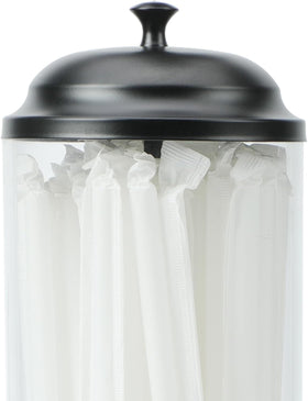 DUNTON straw holder on dining-counter demonstrates suitability for home or cafe use.
