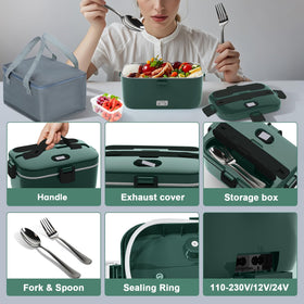 DUPASU 3-in-1 electric lunch box works at home, office, or on the road